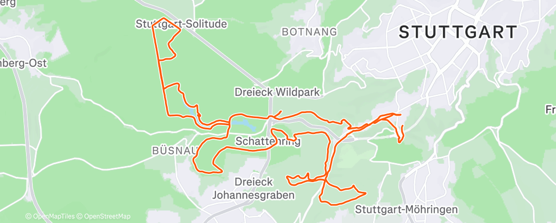 活动地图，Morning Waldlauf