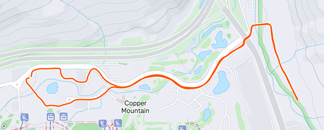 Map of the activity, Morning Run