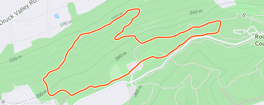 Map of the activity, Morning Hike