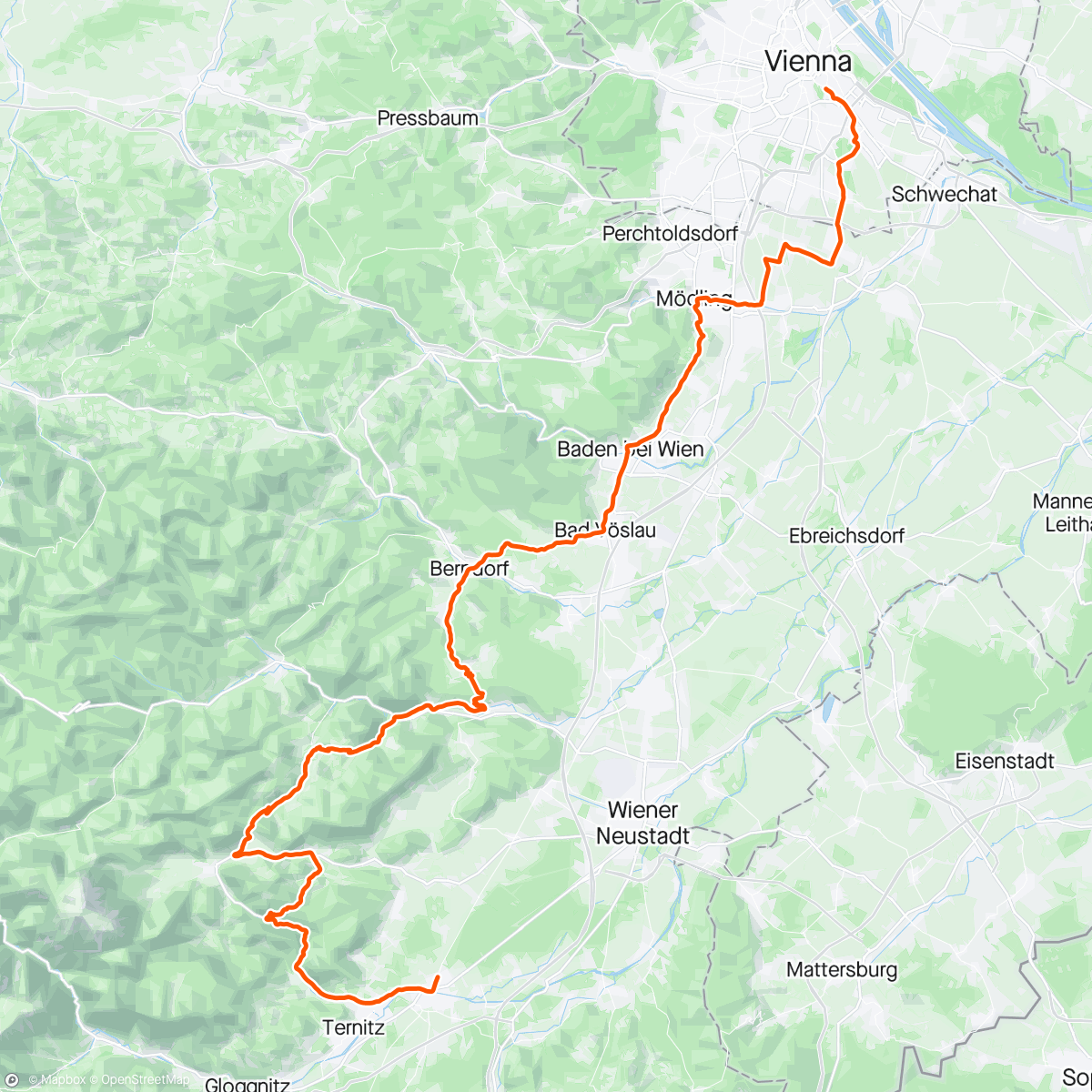 Map of the activity, Voralpenblick