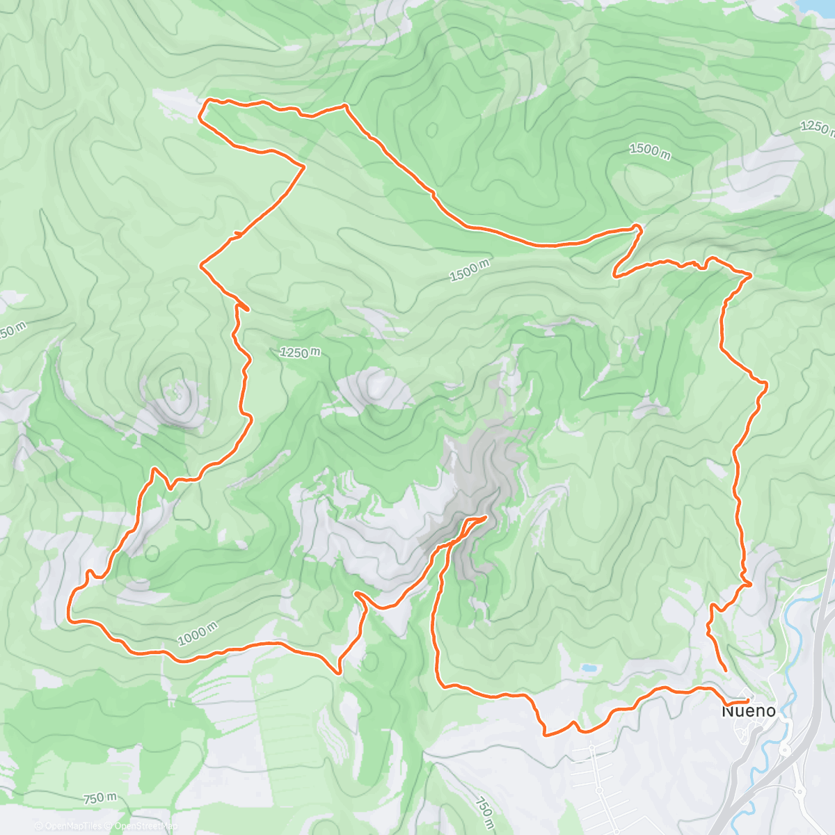 Map of the activity, Morning Trail Run