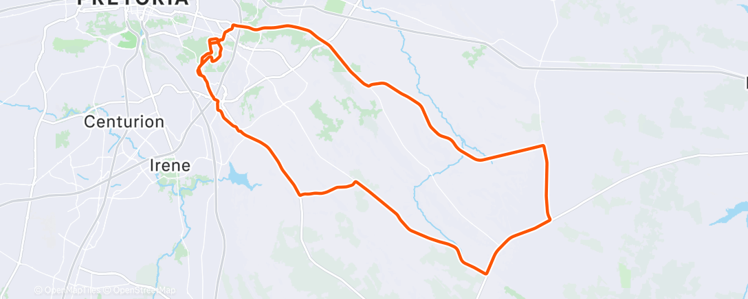 Map of the activity, Morning Ride
