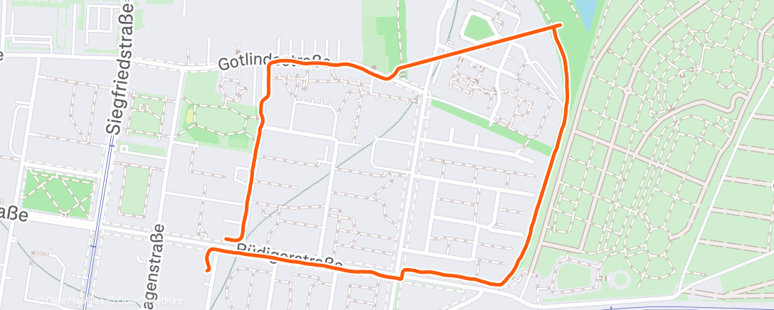 Map of the activity, Afternoon Walk