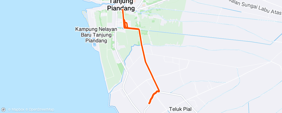 Map of the activity, Morning Run