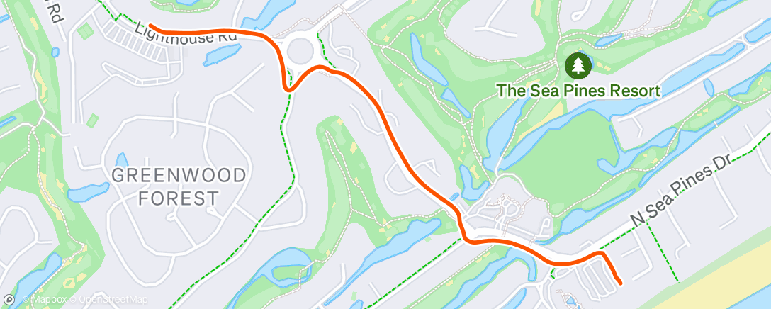 Map of the activity, Morning Ride