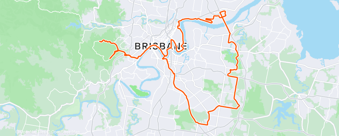 Map of the activity, Morning Ride