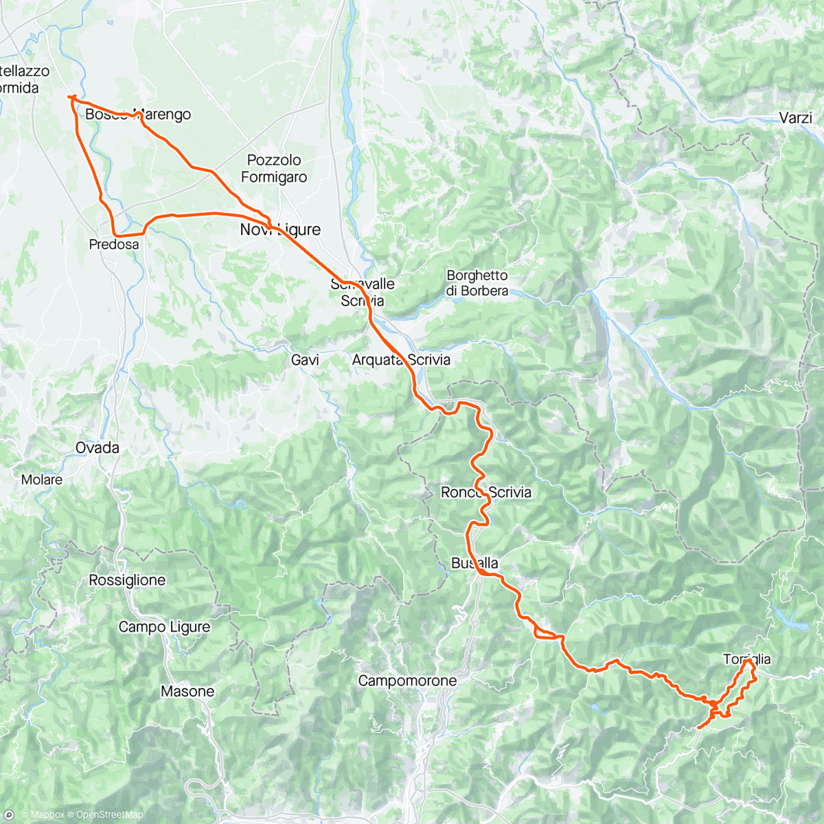 Map of the activity, Su e giù per l’Olubria