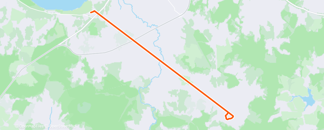 Map of the activity, Lunch Run