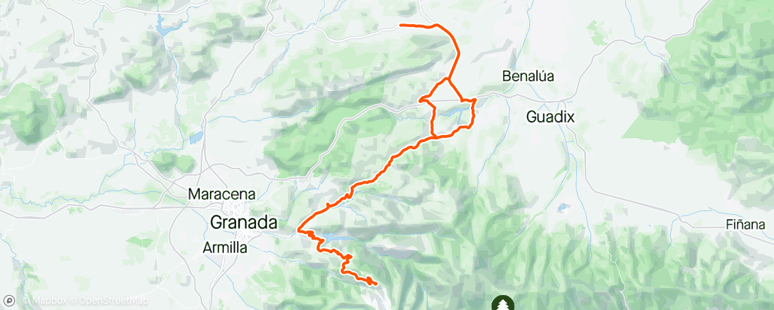 Map of the activity, Sierra Nevada 5