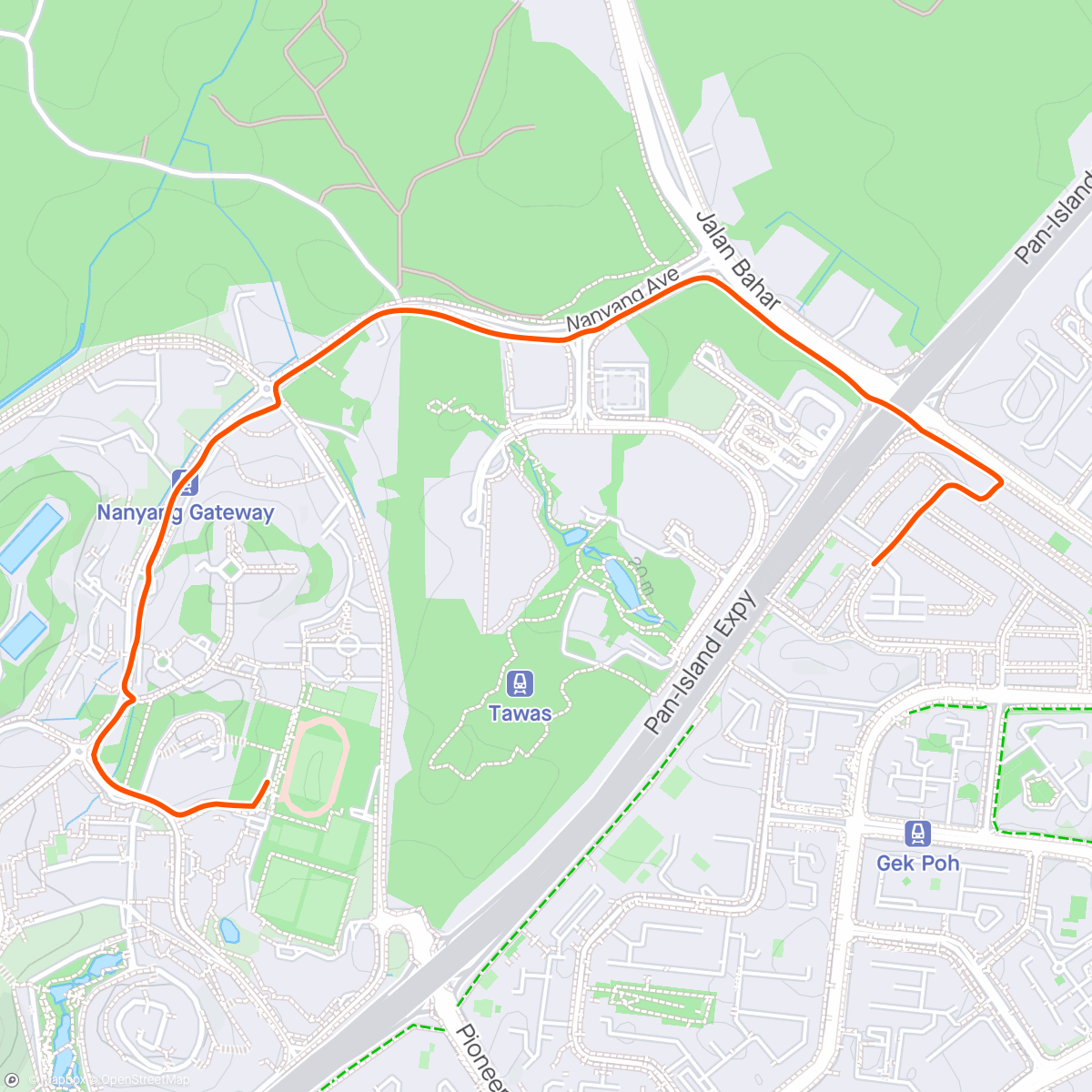 Map of the activity, Slow jog Friday 🫡