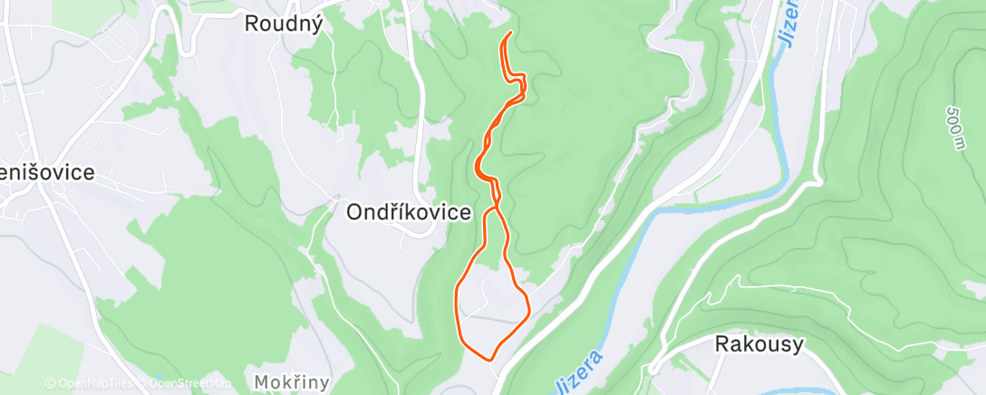 Карта физической активности (Afternoon Run)