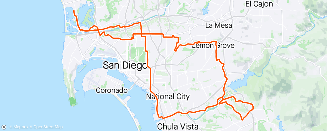 Map of the activity, Morning Ride