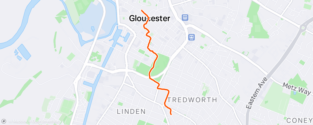 Map of the activity, Afternoon Walk