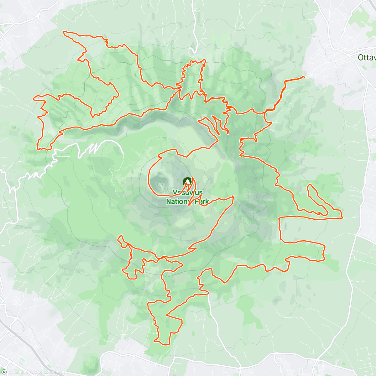 アクティビティ「🌋 Vesuvio Ultra Marathon -  4° 🏅」の地図