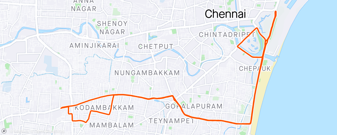 Map of the activity, 2024-03-19Ride