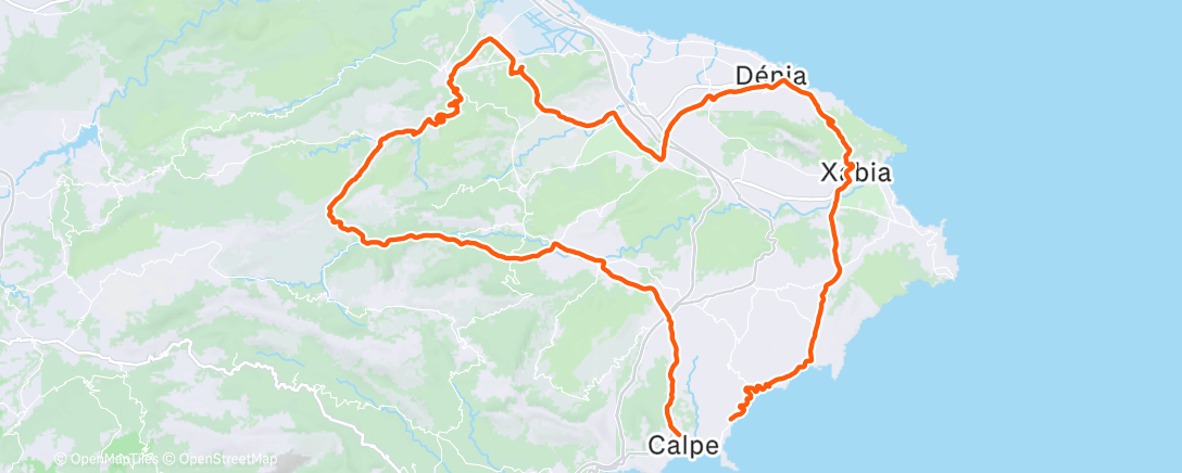 Map of the activity, Morning Ride