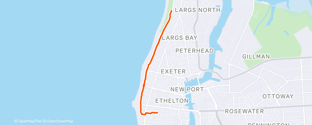 Map of the activity, Morning Run