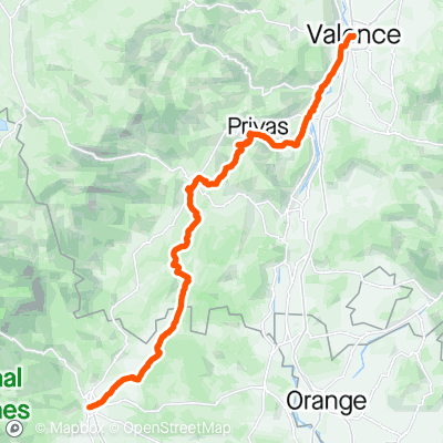 Valence - Alès | 157.8 km Cycling Route on Strava