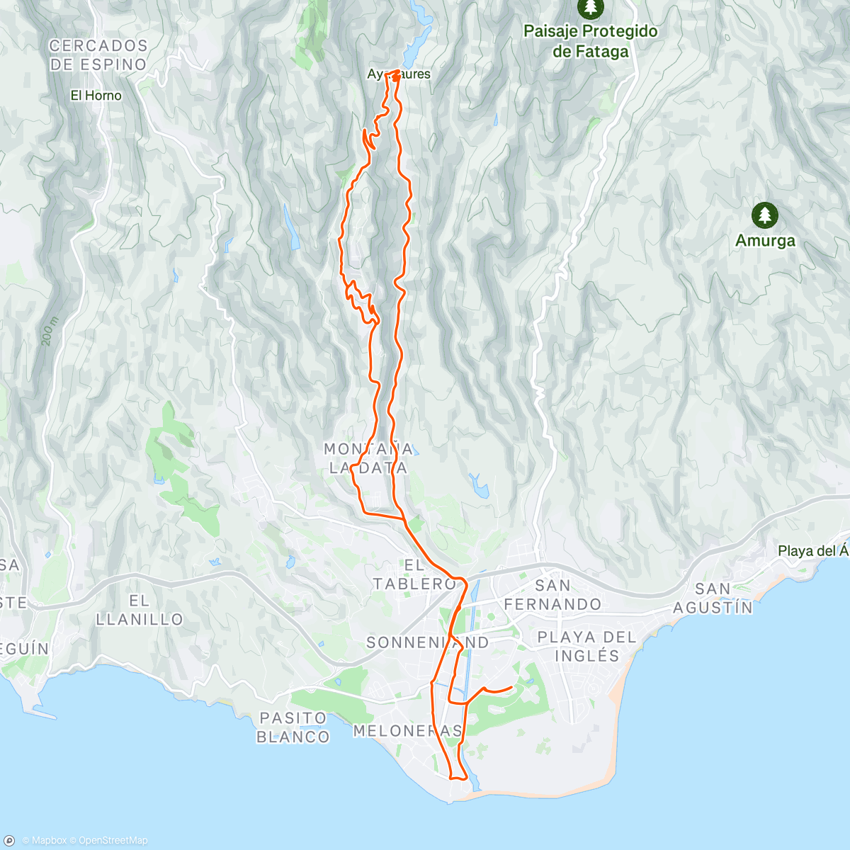 Map of the activity, Ayagaures am Morgen mit Marbod und Niels