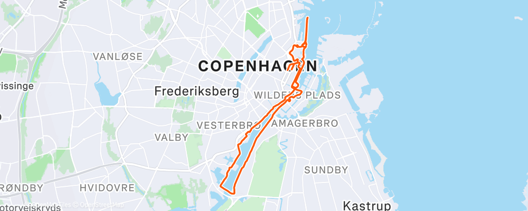 Карта физической активности (Afternoon Run)