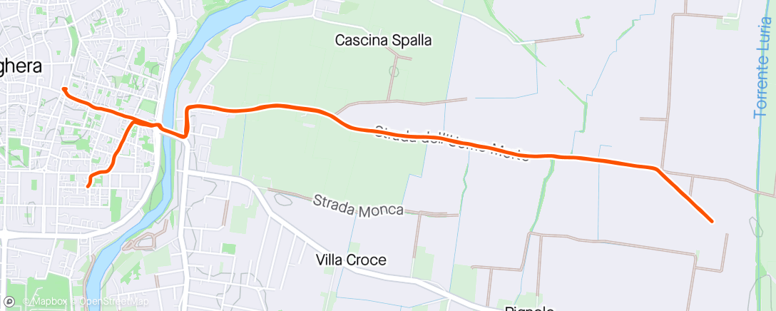 Map of the activity, Passeggiata al gusto di rosmarino