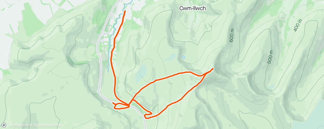 Map of the activity, Mmmmountain tempo