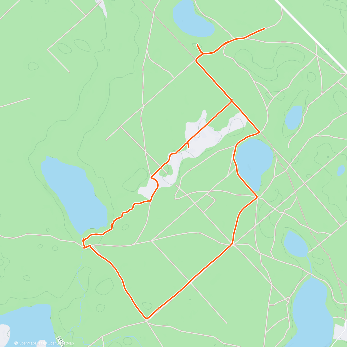 Map of the activity, Lunch Hike