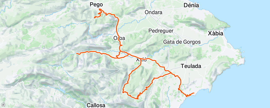 Map of the activity, Morning Ride