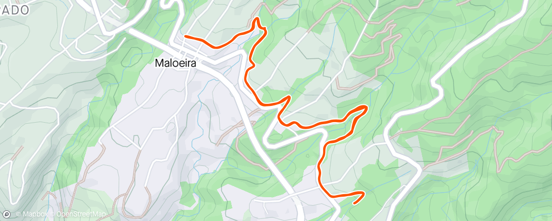 Map of the activity, Footing Levada 🤩