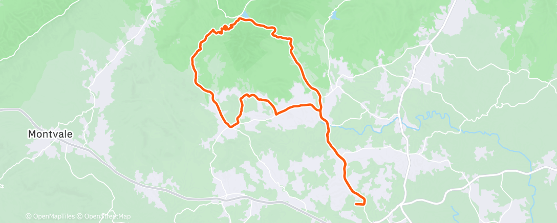 Map of the activity, Tempo with lactate bursts