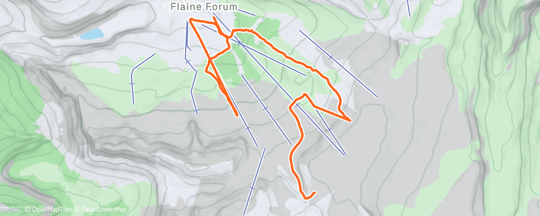 Map of the activity, Morning Alpine Ski