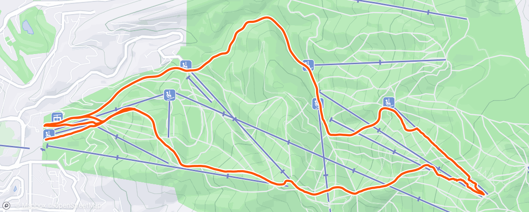 Map of the activity, Thunderhead Rip