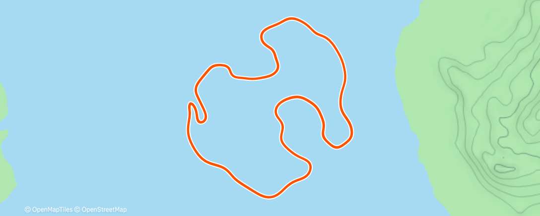 活动地图，Zwift - Volcano Circuit in Watopia