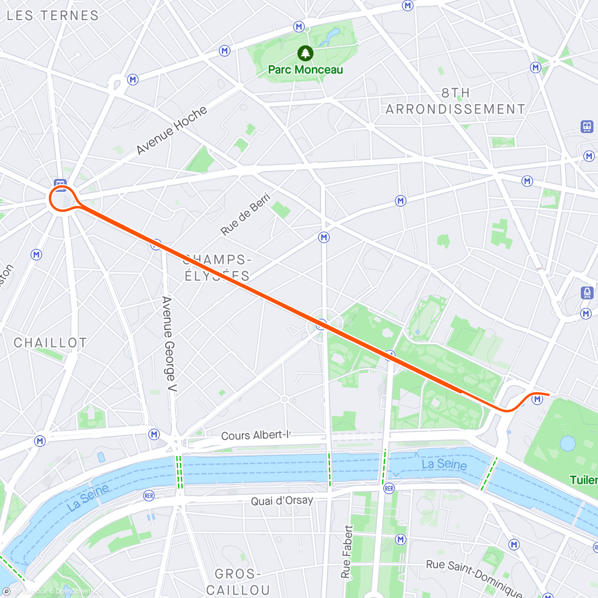 Map of the activity, Zwift - Lutece Express in Paris
