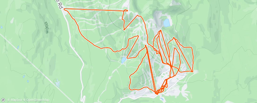 Map of the activity, Saturday Morning Ski