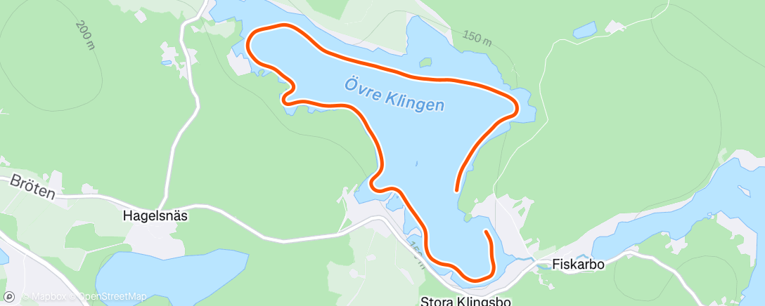 Map of the activity, Afternoon Ride