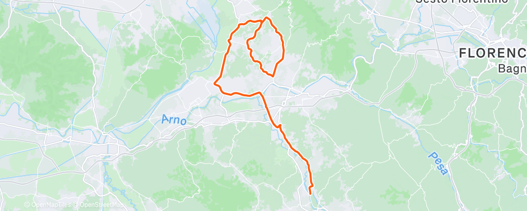 Map of the activity, Morning Ride