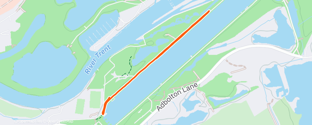 Map of the activity, Morning Run