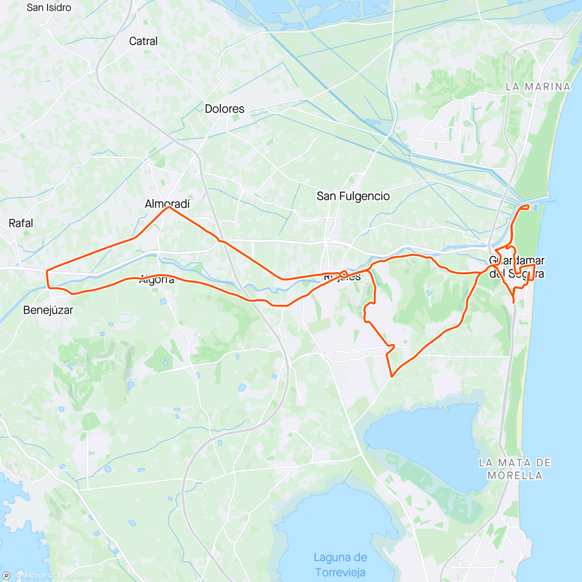 Map of the activity, Vuelta 2024, dag 6