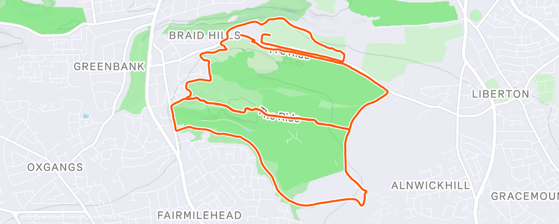 Map of the activity, Braids Loopy Loo