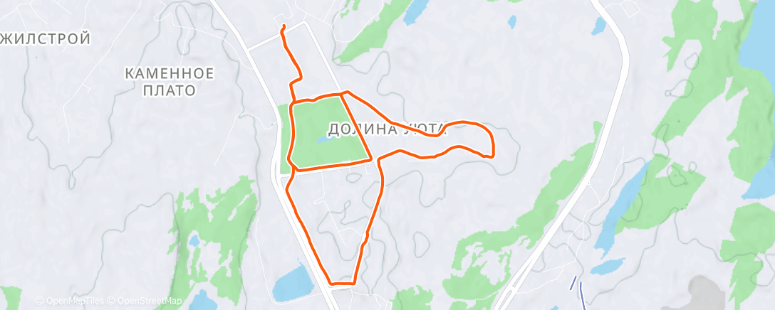 Map of the activity, Трейлраннинг (вечер)