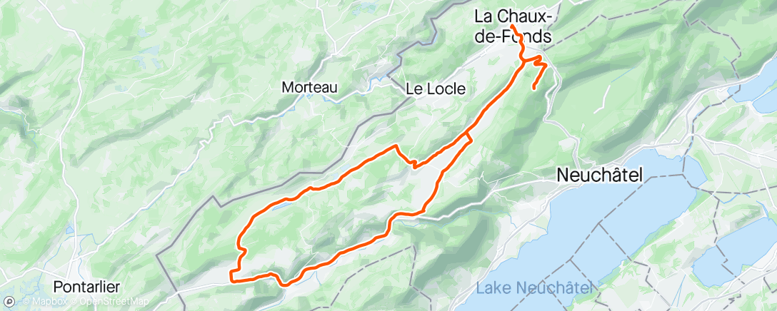 Map of the activity, Faire les 100km et basta 😂