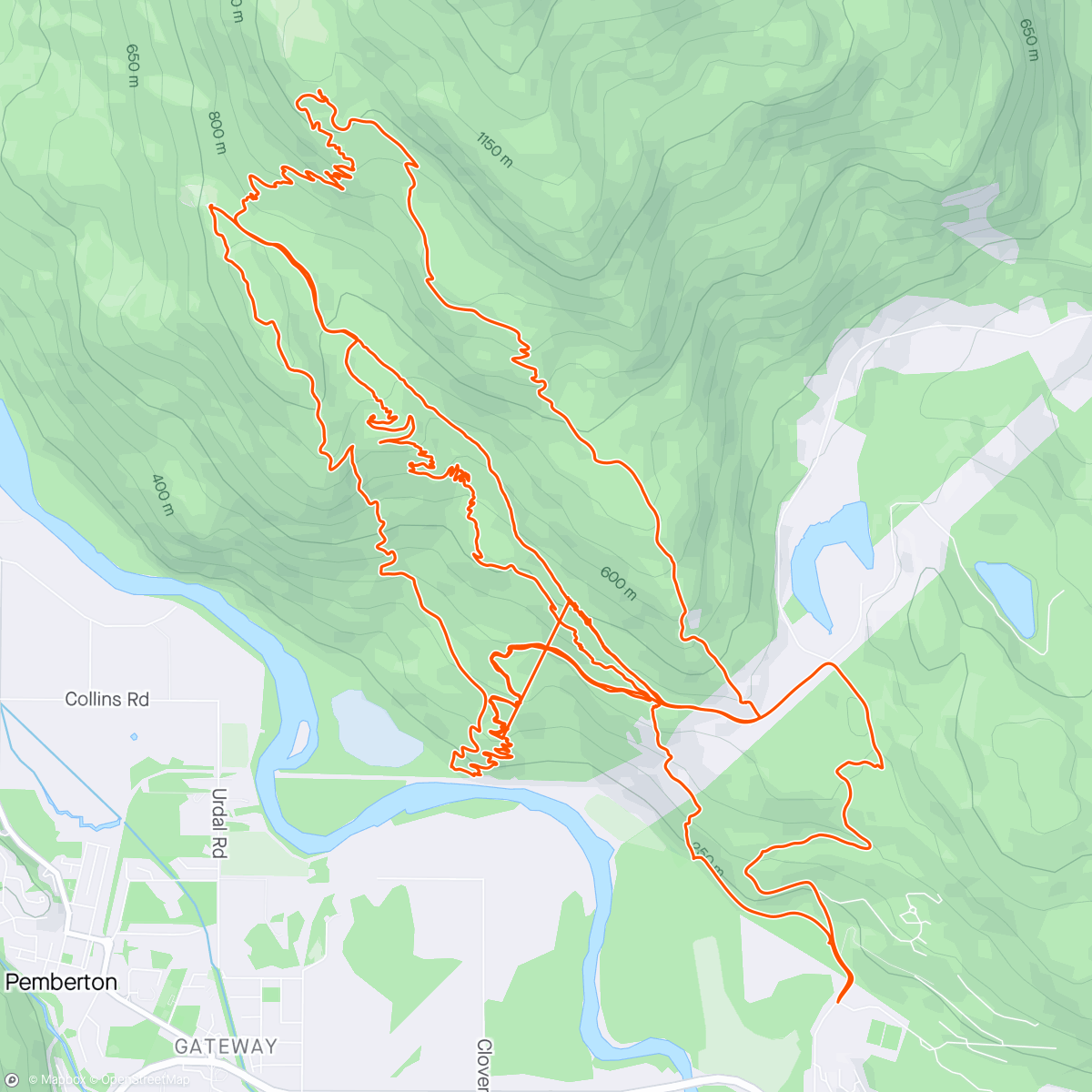 Map of the activity, Pemby enduro