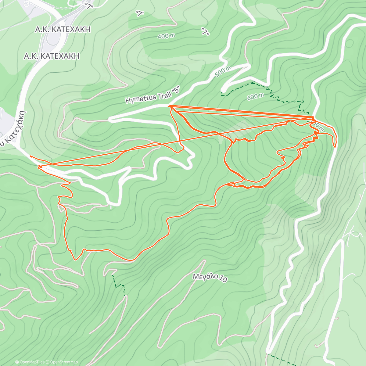 Map of the activity, Mohawk Riders Saturday