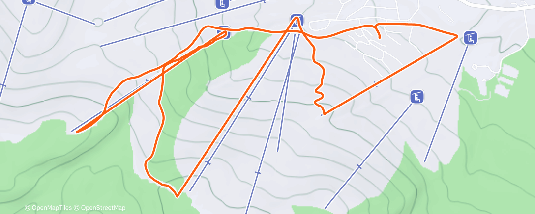 Map of the activity, Morning Alpine Ski