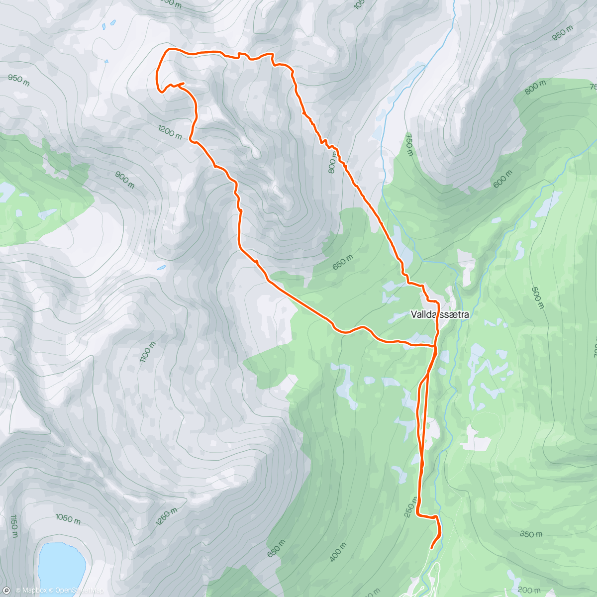 Map of the activity, Svartfjellet
