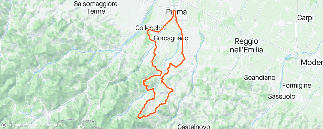 アクティビティ「Etape Parma」の地図