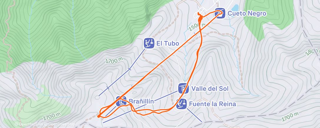 Карта физической активности (Carrera a la hora del almuerzo)