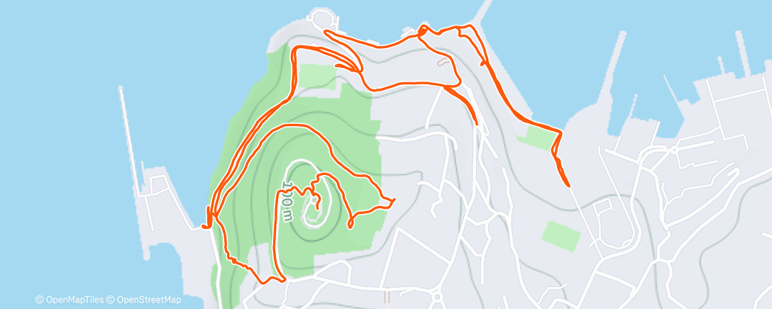 Map of the activity, Excursión de tarde