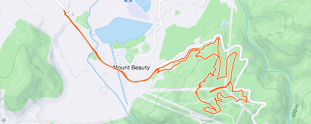 Mappa dell'attività Lunch Mountain Bike Ride